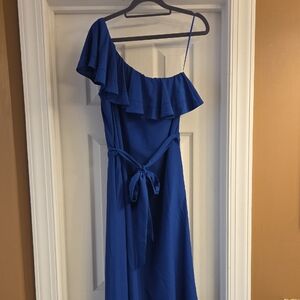Banana Republic Floor-length One-Shoulder Dress